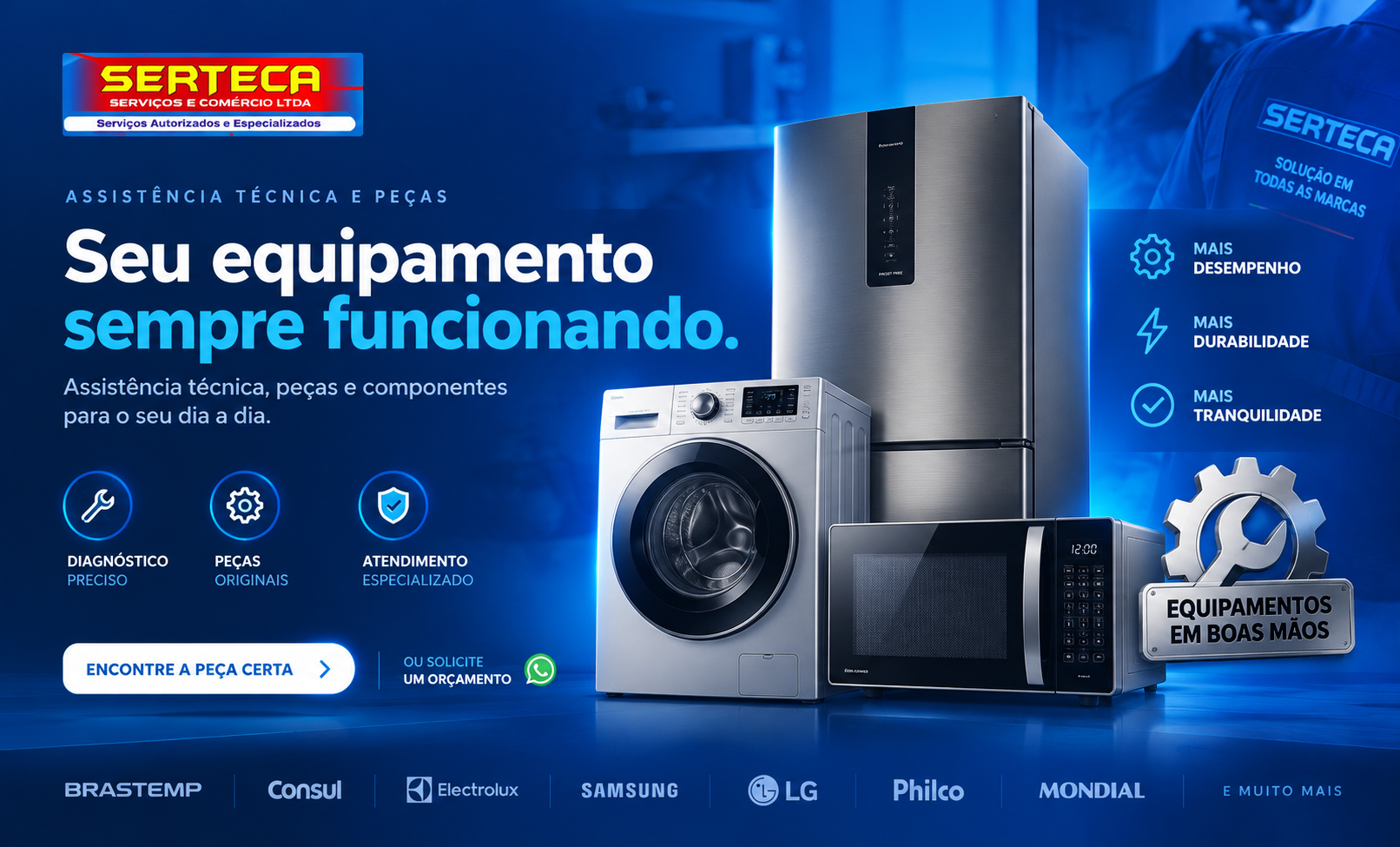 SERTECA - assistência técnica, peças e componentes